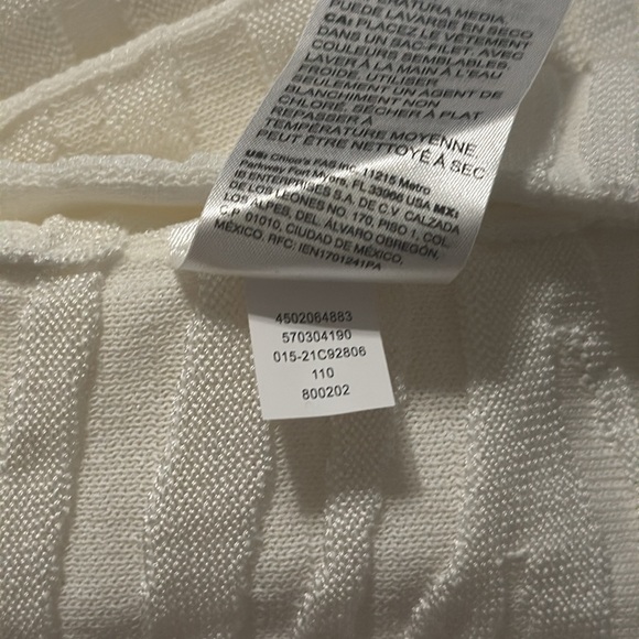 Women's Chico's Open Long Cardigan Medium Cream Animal Print - Picture 6 of 6